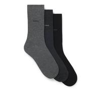 BOSS Calze ad altezza regolare in confezione da tre - Style 3P RS Uni CC, 50469839 Nero / Grigio 43-46