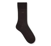 BOSS Calze ad altezza regolare in cotone egiziano mercerizzato con logo - Style George RS Uni MC, 50469837 Marrone scuro 45-46