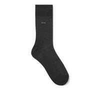 BOSS Calze ad altezza regolare in cotone egiziano mercerizzato con logo - Style George RS Uni MC, 50469837 Grigio scuro 45-46