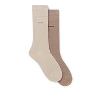 BOSS Calze ad altezza regolare in misto bambù in confezione da due - Style 2P RS Bamboo, 50538200 Marrone chiaro 43-46