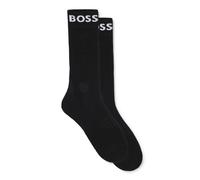 BOSS Calze ad altezza regolare in tessuto elasticizzato in confezione da due - Style 2P RS Sport CC, 50469747 Nero 39-42