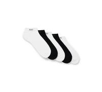 BOSS Calze alla caviglia in confezione da cinque - Style 5P AS Uni Color CC, 50478205 Bianco / Nero 35-38