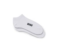 BOSS Calze alla caviglia in misto cotone in confezione da due - Style 2P AS Logo CC W, 50502054 Bianco 39-42