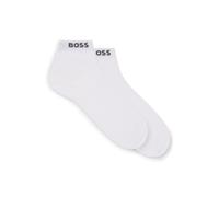BOSS Calze corte con logo sul bordo in confezione da due - Style 2P SH Uni CC, 50491208 Bianco 39-42