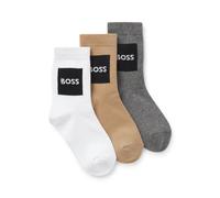 BOSS Calze logo in misto cotone per bambini in confezione da tre - Style J53152/10P27, J53152 Multicolore 31