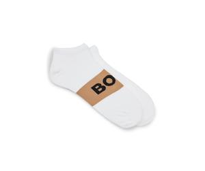 BOSS Calze lunghe da uomo 2P AS Logo CC in tessuto elasticizzato in confezione da due, Natural101, 39-42
