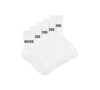BOSS Calze per bambini con loghi a contrasto in confezione da cinque - Style J52638/10P35, J52638 Bianco 27