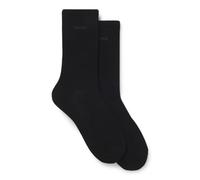 BOSS Calze ad altezza regolare con loghi in confezione da due - Style 2P RS Uni Logo CC W, 50543398 Nero 35-38