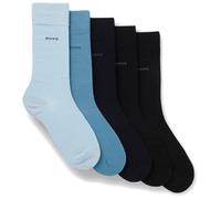BOSS 5P RS Uni CC - Calzini da uomo in misto cotone, confezione da 5 paia