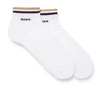 BOSS 2P Sh Stripe CC Short_Socks, White100, 43-46 Uomo