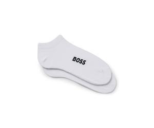 BOSS Calzini corti in misto cotone con logo in confezione da due - Style 2P AS Logo CC W, 50502054 Bianco 35-38