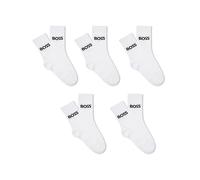 BOSS Calze per bambini con loghi a contrasto in confezione da cinque - Style J52638/10P35, J52638 Bianco 31