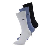 BOSS Calze ad altezza regolare in tessuto elasticizzato in confezione da tre - Style 3P RS Uni CC, 50469839 Nero / Bianco / Blu 39-42
