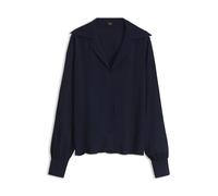BOSS Camicetta con scollo a V in crêpe de Chine - Style C_Brystel, 50577966 Blu scuro 36