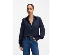BOSS Camicetta con scollo a V in crêpe de Chine - Style C_Brystel, 50577966 Blu scuro 46