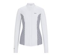 BOSS Camicetta da sfilata equestre con inserti pied-de-poule - Style EMMA SHOW BLOUSE, B4W0401 Bianco XL