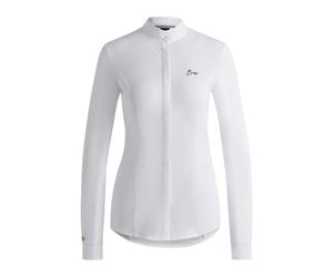 BOSS Camicetta da sfilata equestre in tessuto elasticizzato in quattro direzioni - Style EMMA SHOW BLOUSE, B5W0401 Bianco XL