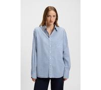 BOSS Camicetta in misto cotone a righe verticali - Style Saturday_1, 50547382 Blu 42