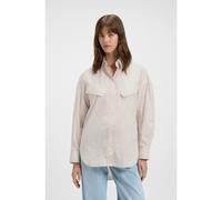 BOSS Camicetta oversize in cotone a righe - Style C_Bostaffa_1, 50543554 Beige chiaro 44