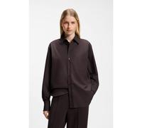 BOSS Camicetta oversize in cotone - Style Saturday_1, 50543800 Marrone scuro 42