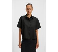 BOSS Camicetta regular fit a maniche corte in lana vergine - Style Bulera, 50546614 Nero 48