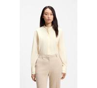 BOSS Camicetta regular fit in popeline di cotone con chiusura nascosta - Style Bertyna_Monday, 50543684 Giallo chiaro 38