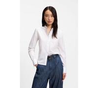 BOSS Camicetta regular fit in popeline di cotone con chiusura nascosta - Style Bertyna_Monday, 50543684 Bianco 40