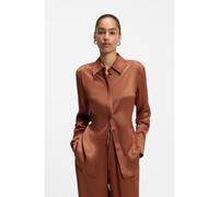 BOSS Camicetta regular fit in tessuto morbido e lucido - Style Beruta2, 50567541 Marrone 36