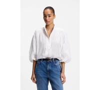 BOSS Camicetta relaxed fit in cotone con maniche a palloncino - Style C_Biley, 50564551 Bianco 46