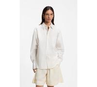 BOSS Camicetta relaxed fit in popeline di cotone a righe - Style Saturday_1, 50566475 Giallo chiaro 46