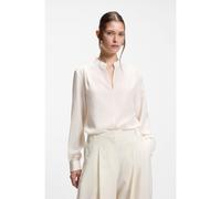 BOSS Camicetta relaxed fit in seta sandwashed - Style Belindina, 50557241 Bianco 38
