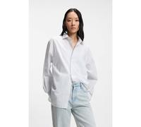 BOSS Camicetta relaxed fit in tela di cotone a righe - Style Saturday_1, 50559872 Celeste 42