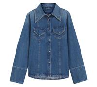 BOSS Camicetta a taglio aderente in tessuto rigido a trama incrociata - Style C_SLIM SHIRT, 50564434 Blu S