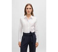 BOSS Camicetta slim fit in popeline di misto cotone - Style Beamara, 50490772 Bianco 46