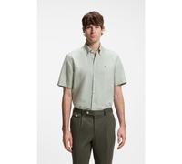 BOSS Camicia a maniche corte in misto cotone e lino - Style H-LIAM-BD-SH-E-C-262, 50576027 Calce L
