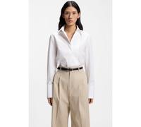 BOSS Camicia a maniche lunghe in cotone con dettagli a pieghe - Style Bluetta_FS_C, 50565429 Bianco 46