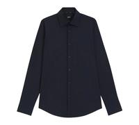 BOSS Camicia Uomo Slim Fit Blu Scuro Popeline Stretch H-HANK-Kent-C1 50469345
