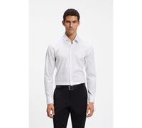 BOSS Camicia business slim fit in cotone elasticizzato - Style H-HANK-K-C1-261, 50567345 Bianco a motivi 37