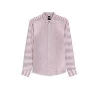 BOSS Camicia button-down regular fit in lino a righe - Style C-LIAM-S-BD-P-262, 50560883 Strisce rosse M