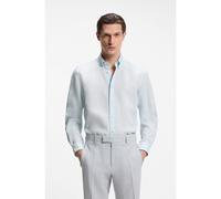 BOSS Camicia button-down regular-fit in lino - Style H-LIAM-BD-E-C1-263, 50567009 Celeste L