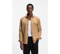 BOSS Camicia casual fit in popeline di cotone compatto - Style H-ROB-SP-2P-263, 50567050 Beige L