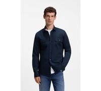 BOSS Camicia casual fit in popeline di cotone compatto - Style H-ROB-SP-2P-263, 50567050 Blu scuro XL