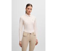 BOSS Camicia da equitazione per l'allenamento in piqué elasticizzato - Style CHESS TRAINING SHIRT, B5W0403 Rosa chiaro XS
