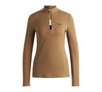 BOSS Camicia da equitazione slim fit per l'allenamento in tessuto super elasticizzato - Style MINOU TRAINING SHIRT BLACK, B6W0402 Beige M
