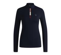 BOSS Camicia da equitazione slim fit per l'allenamento in tessuto super elasticizzato - Style MINOU TRAINING SHIRT BLACK, B6W0402 Blu scuro S
