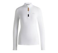 BOSS Camicia da equitazione slim fit per l'allenamento in tessuto super elasticizzato - Style MINOU TRAINING SHIRT BLACK, B6W0402 Bianco M