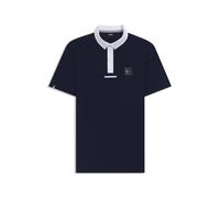 BOSS Camicia da sfilata equestre con finiture a contrasto - Style MARTY SHOW SHIRT HONEY COMB, B7M0403 Blu scuro XL