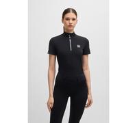 BOSS Camicia da sfilata equestre in tessuto elasticizzato a coste - Style MAIRA SHOW SHIRT, B5W0402 Nero XS