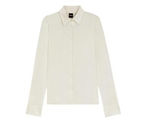 BOSS Camicia Donna Extra Slim In Jersey Di Cotone Bronta Tuesday 50543691 Crema