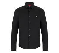 HUGO Camicia slim fit in tela di cotone elasticizzato - Style Ermo, 50505315 Nero XS